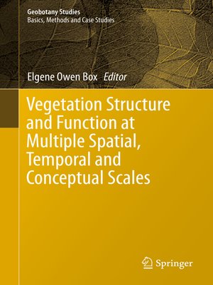 cover image of Vegetation Structure and Function at Multiple Spatial, Temporal and Conceptual Scales